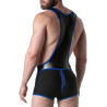 LEADER Body Singlet BRUT Noir-Bleu